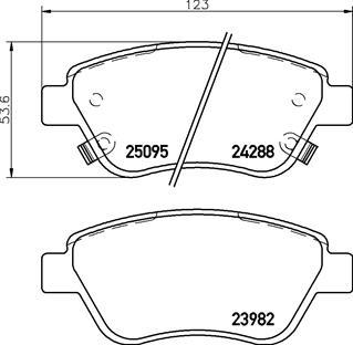 Brembo P 59 081 - Bremžu uzliku kompl., Disku bremzes adetalas.lv