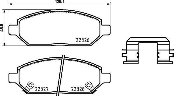 Brembo P 59 088 - Bremžu uzliku kompl., Disku bremzes adetalas.lv