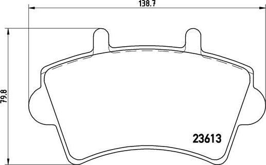 Brembo P 59 039 - Bremžu uzliku kompl., Disku bremzes adetalas.lv