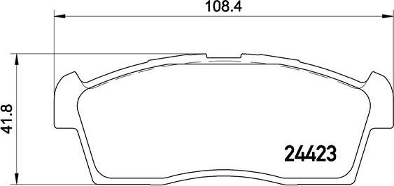 Brembo P54049N - Bremžu uzliku kompl., Disku bremzes adetalas.lv