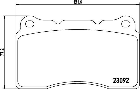 Brembo P 54 040 - Bremžu uzliku kompl., Disku bremzes adetalas.lv