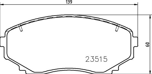 Brembo P54059N - Bremžu uzliku kompl., Disku bremzes adetalas.lv