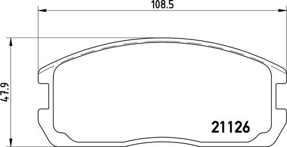 Brembo P 54 009 - Bremžu uzliku kompl., Disku bremzes adetalas.lv