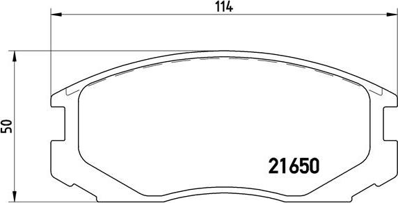 Brembo P 54 015 - Bremžu uzliku kompl., Disku bremzes adetalas.lv