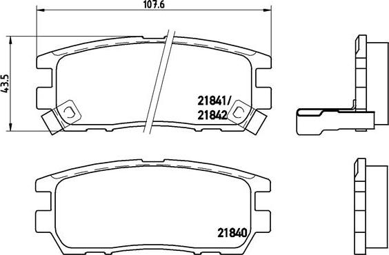 Brembo P 54 018 - Bremžu uzliku kompl., Disku bremzes adetalas.lv