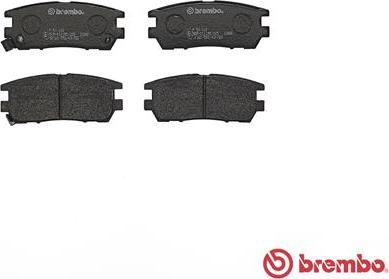 Brembo P 54 018 - Bremžu uzliku kompl., Disku bremzes adetalas.lv