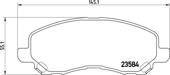 Brembo P 54 030X - Bremžu uzliku kompl., Disku bremzes adetalas.lv