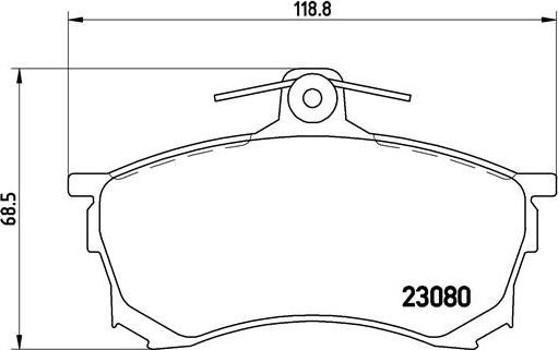 Brembo P 54 021 - Bremžu uzliku kompl., Disku bremzes adetalas.lv