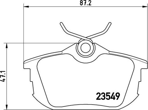 Brembo P 54 023 - Bremžu uzliku kompl., Disku bremzes adetalas.lv