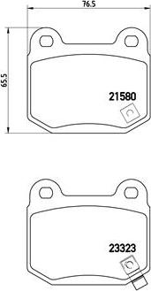 Brembo P 56 048 - Bremžu uzliku kompl., Disku bremzes adetalas.lv