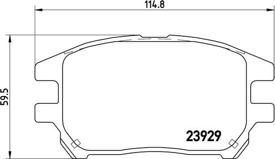 Brembo P 56 050 - Bremžu uzliku kompl., Disku bremzes adetalas.lv