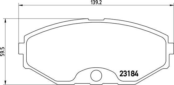 Brembo P 56 052 - Bremžu uzliku kompl., Disku bremzes adetalas.lv