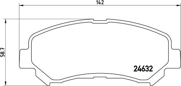 Brembo P 56 062 - Bremžu uzliku kompl., Disku bremzes adetalas.lv