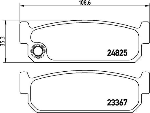 Brembo P 56 067 - Bremžu uzliku kompl., Disku bremzes adetalas.lv