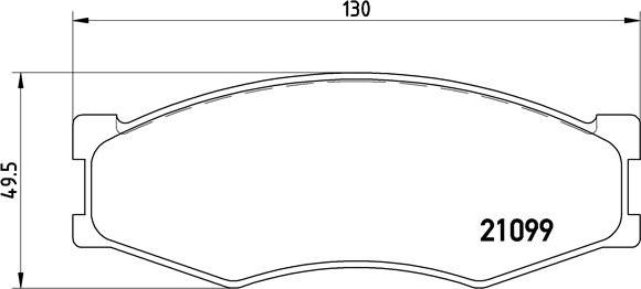 Brembo P 56 014 - Bremžu uzliku kompl., Disku bremzes adetalas.lv