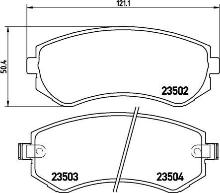 Brembo P 56 039 - Bremžu uzliku kompl., Disku bremzes adetalas.lv