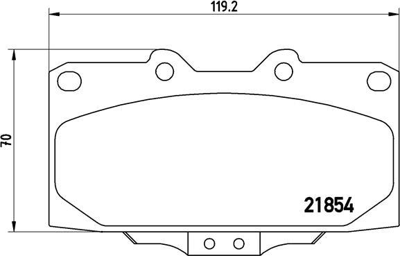 Brembo P 56 034 - Bremžu uzliku kompl., Disku bremzes adetalas.lv