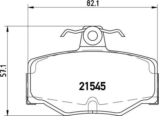 Brembo P 56 024 - Bremžu uzliku kompl., Disku bremzes adetalas.lv