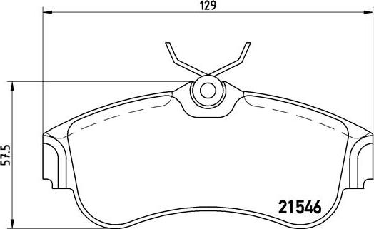 Brembo P 56 022 - Bremžu uzliku kompl., Disku bremzes adetalas.lv