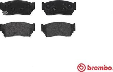 Brembo P 56 027 - Bremžu uzliku kompl., Disku bremzes adetalas.lv