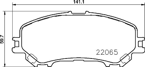 Brembo P 56 100 - Bremžu uzliku kompl., Disku bremzes adetalas.lv