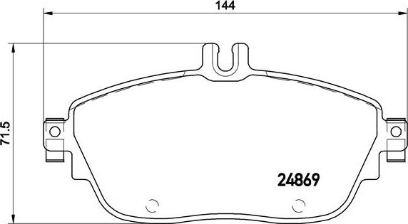 Brembo P 50 093 - Bremžu uzliku kompl., Disku bremzes adetalas.lv