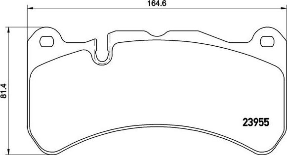 Brembo P 50 092 - Bremžu uzliku kompl., Disku bremzes adetalas.lv