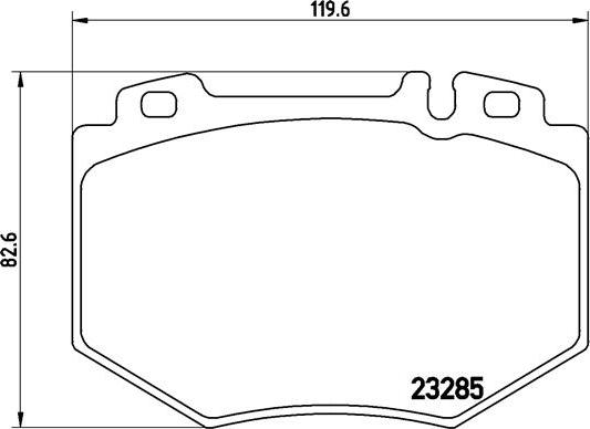 Brembo P 50 048 - Bremžu uzliku kompl., Disku bremzes adetalas.lv