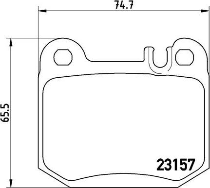 Brembo P 50 043 - Bremžu uzliku kompl., Disku bremzes adetalas.lv