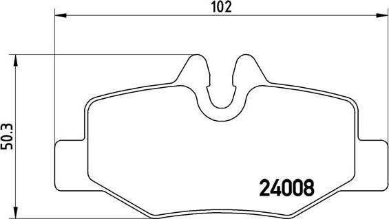 Brembo P 50 051 - Bremžu uzliku kompl., Disku bremzes adetalas.lv