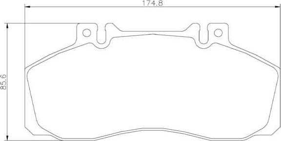 Brembo P 50 065 - Bremžu uzliku kompl., Disku bremzes adetalas.lv