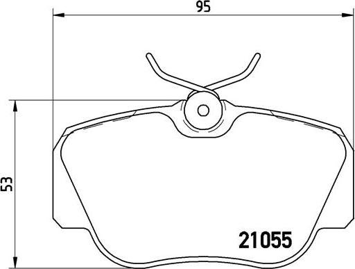 Brembo P 50 011 - Bremžu uzliku kompl., Disku bremzes adetalas.lv