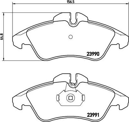 Brembo P 50 080 - Bremžu uzliku kompl., Disku bremzes adetalas.lv