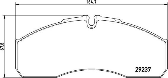 Brembo P 50 083 - Bremžu uzliku kompl., Disku bremzes adetalas.lv