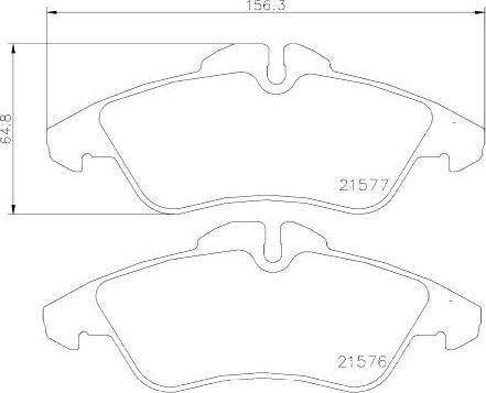 Brembo P 50 029 - Bremžu uzliku kompl., Disku bremzes adetalas.lv