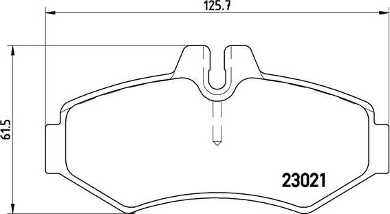 Brembo P 50 020 - Bremžu uzliku kompl., Disku bremzes adetalas.lv