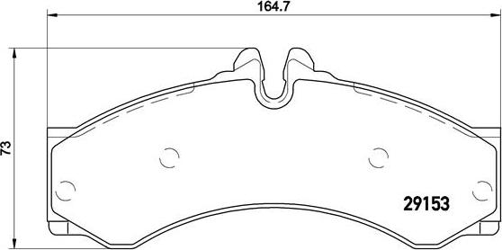 Brembo P 50 028 - Bremžu uzliku kompl., Disku bremzes adetalas.lv