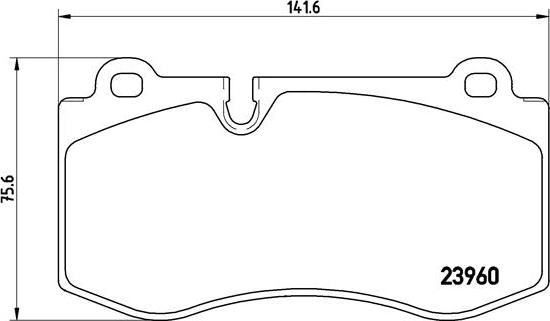 Brembo P 50 074X - Bremžu uzliku kompl., Disku bremzes adetalas.lv