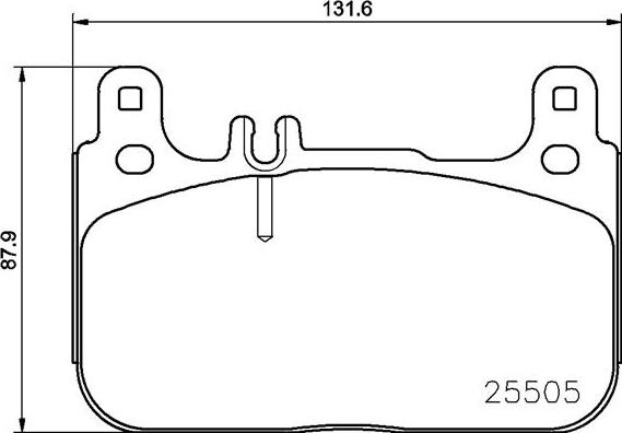 Brembo P50128N - Bremžu uzliku kompl., Disku bremzes adetalas.lv