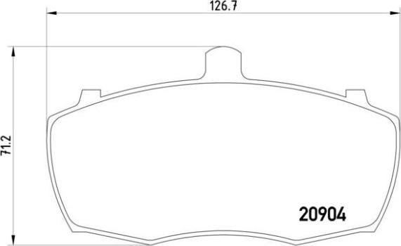 Brembo P 52 013 - Bremžu uzliku kompl., Disku bremzes adetalas.lv