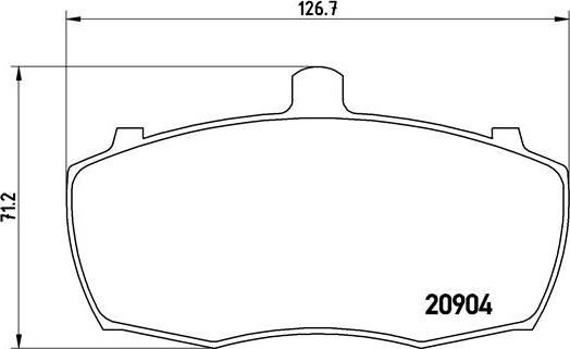 Brembo P 52 012 - Bremžu uzliku kompl., Disku bremzes adetalas.lv