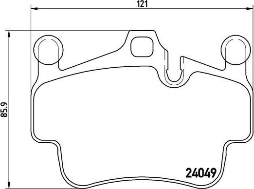 Brembo P 65 015 - Bremžu uzliku kompl., Disku bremzes adetalas.lv