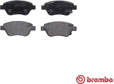 Brembo P 66 001 - Bremžu uzliku kompl., Disku bremzes adetalas.lv