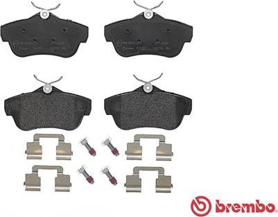 Brembo P 61 095 - Bremžu uzliku kompl., Disku bremzes adetalas.lv