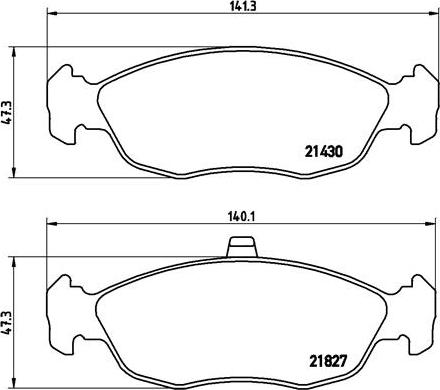 Brembo P61051N - Bremžu uzliku kompl., Disku bremzes adetalas.lv