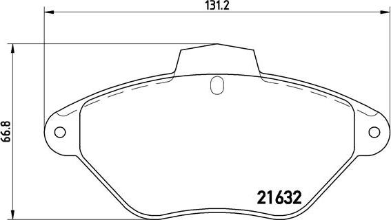 Brembo P 61 053 - Bremžu uzliku kompl., Disku bremzes adetalas.lv