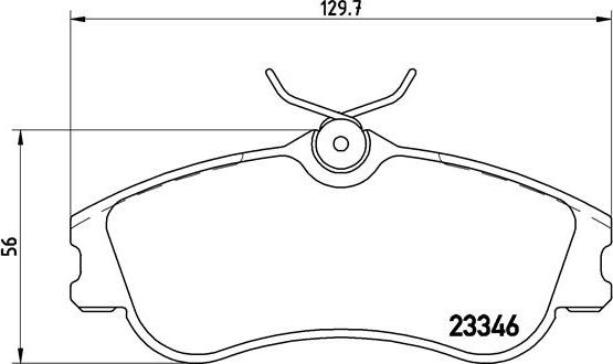 Brembo P 61 069 - Bremžu uzliku kompl., Disku bremzes adetalas.lv