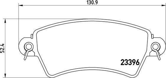 Brembo P 61 065 - Bremžu uzliku kompl., Disku bremzes adetalas.lv