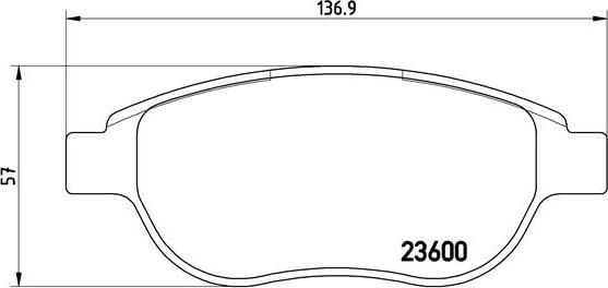 Brembo P 61 068X - Bremžu uzliku kompl., Disku bremzes adetalas.lv