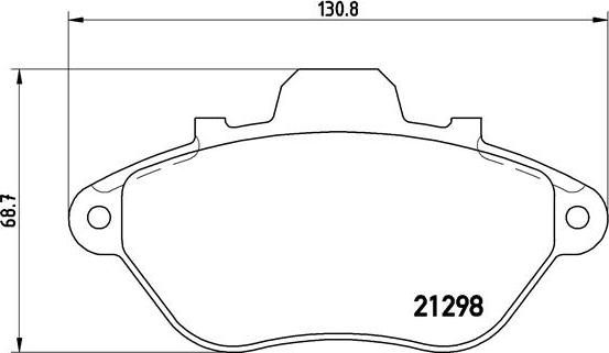 Brembo P 61 039 - Bremžu uzliku kompl., Disku bremzes adetalas.lv